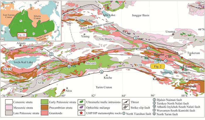 Main tectonic map of the Central Asian Orogen Belt (CAOB; modified